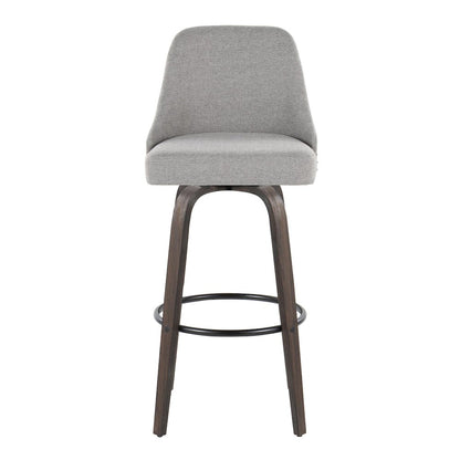 Studded Marcel 30" Fixed-Height Barstool - Set of  2