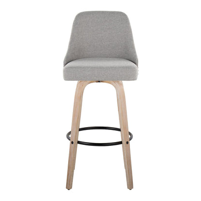 Studded Marcel 30" Fixed-Height Barstool - Set of 2
