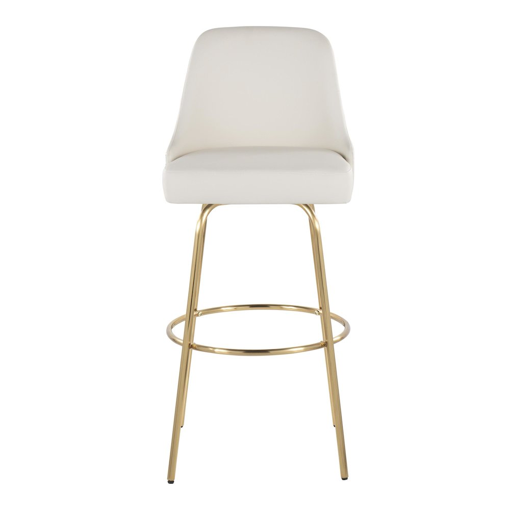 Studded Marcel 30" Fixed-Height Barstool - Set of  2