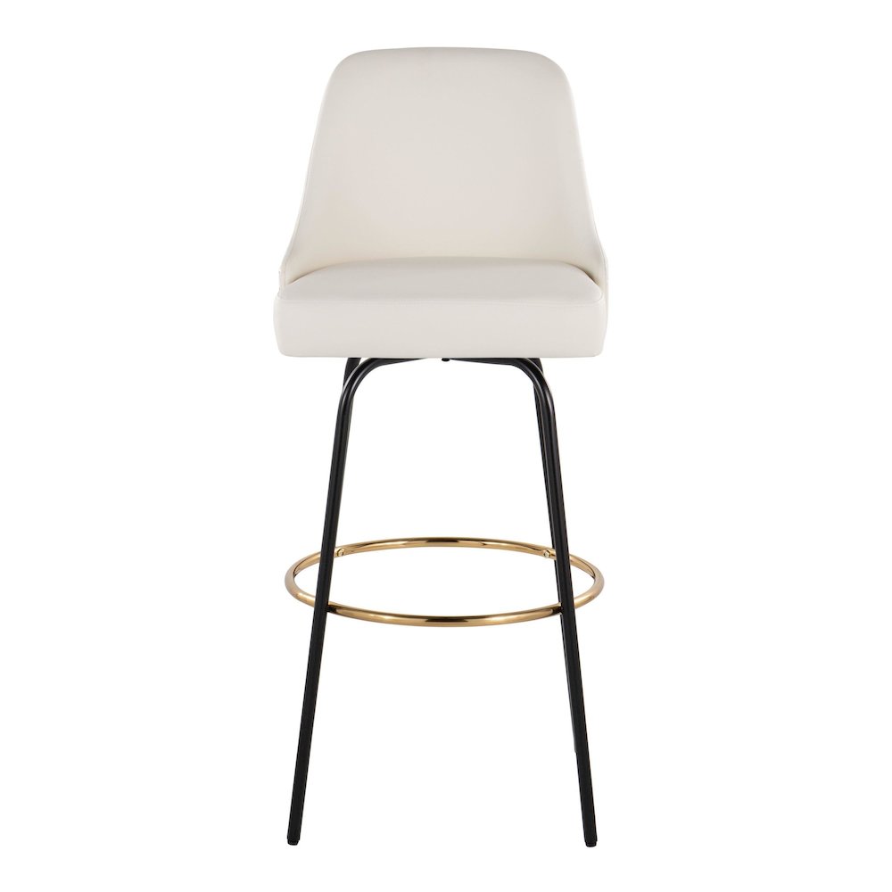 Studded Marcel 30" Fixed-Height Barstool - Set of 2