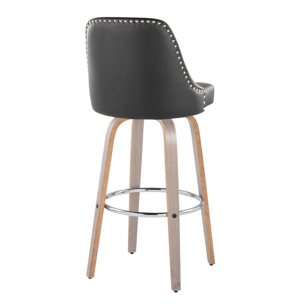 Studded Marcel 30" Fixed-Height Barstool - Set of 2