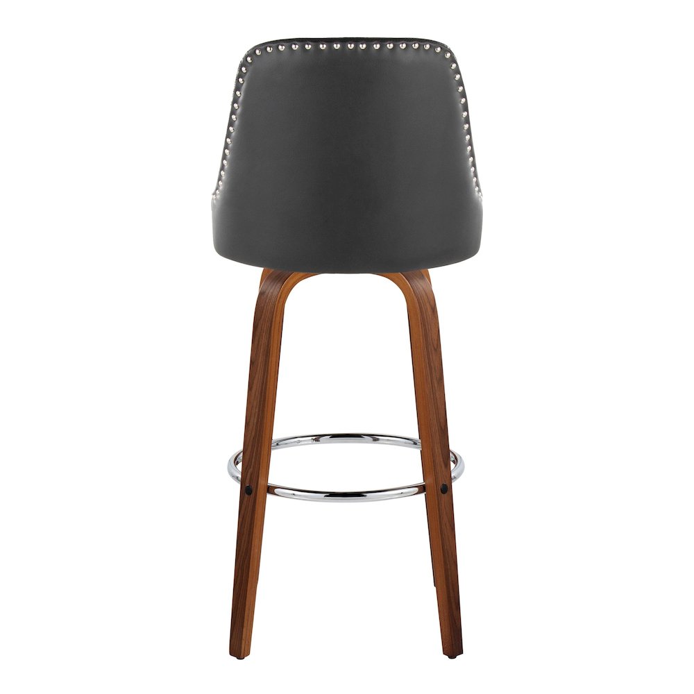 Studded Marcel 30" Fixed-Height Barstool - Set of  2