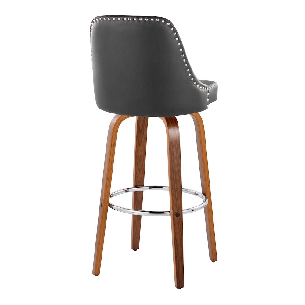 Studded Marcel 30" Fixed-Height Barstool - Set of  2