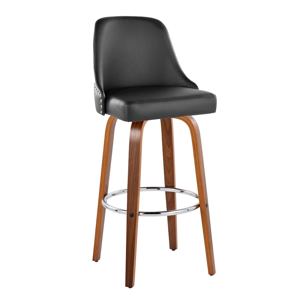 Studded Marcel 30" Fixed-Height Barstool - Set of  2
