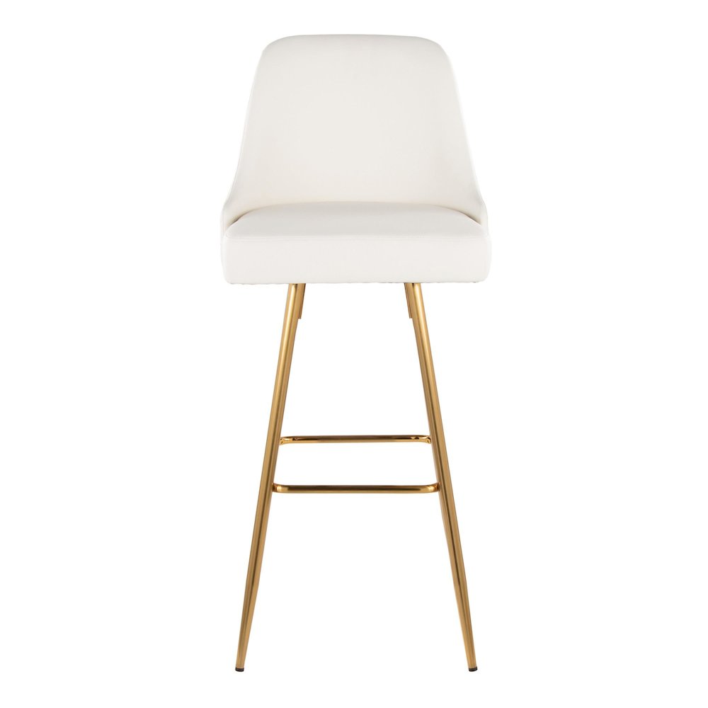 Studded Marcel 30" Fixed-Height Barstool - Set of 2
