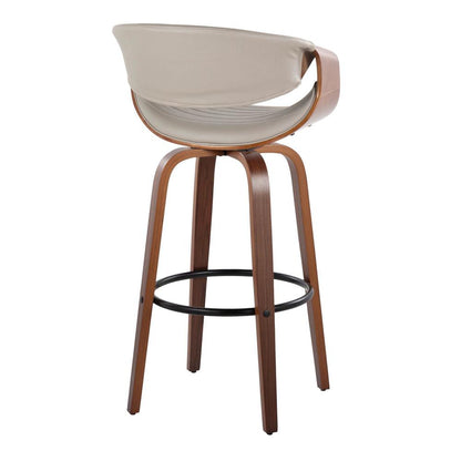 Brown Symphony 30" Fixed-Height Barstool - Set of 2