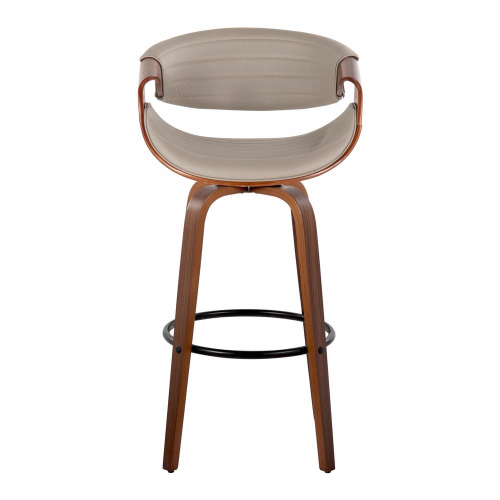 Brown Symphony 30" Fixed-Height Barstool - Set of 2