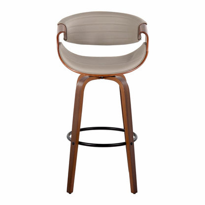 Brown Symphony 30" Fixed-Height Barstool - Set of 2