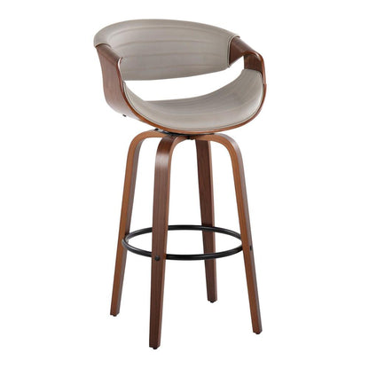 Brown Symphony 30" Fixed-Height Barstool - Set of 2