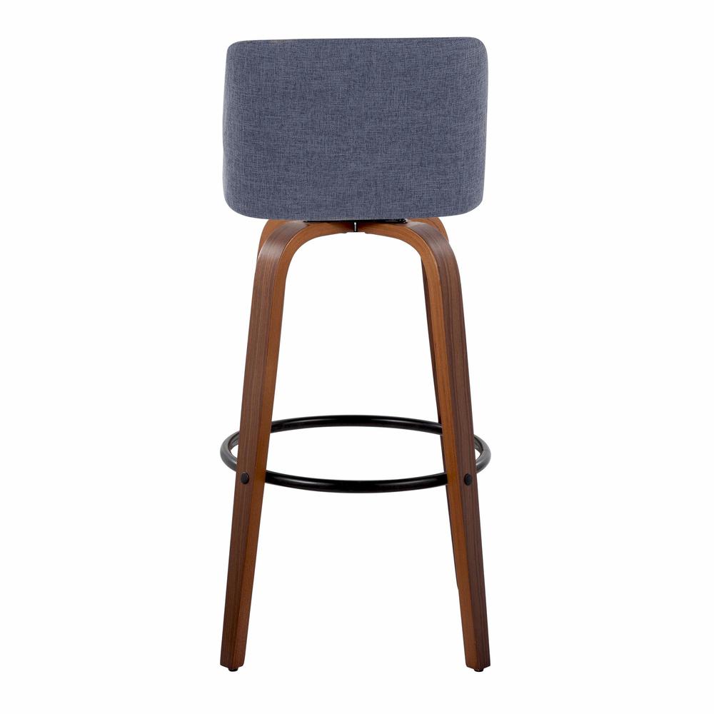 Black Toriano 30" Fixed-Height Barstool - Set of 2