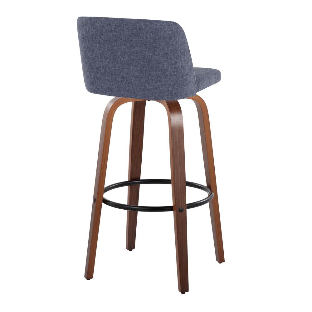 Black Toriano 30" Fixed-Height Barstool - Set of 2