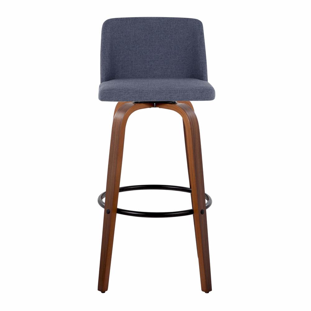 Black Toriano 30" Fixed-Height Barstool - Set of 2