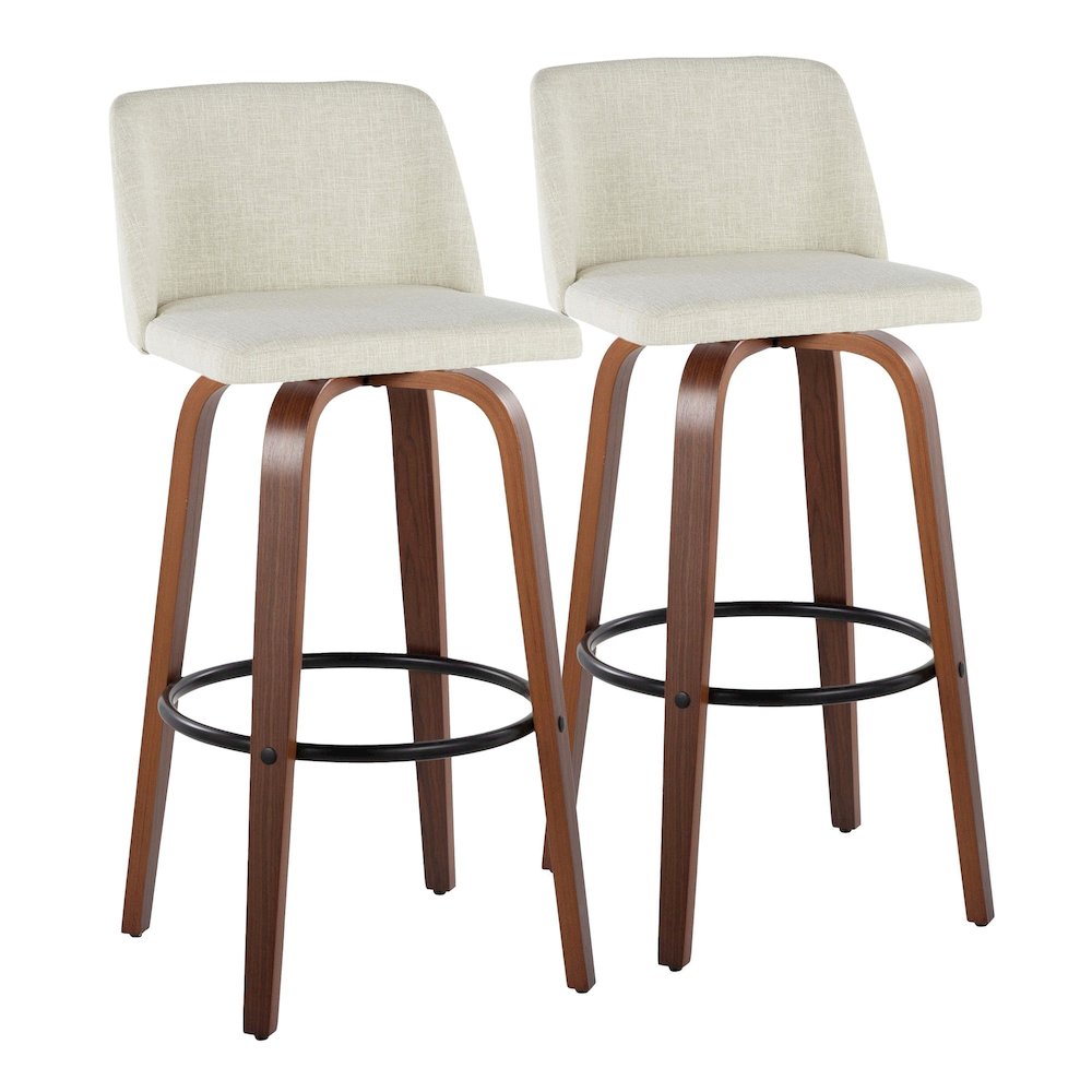 Toriano 30" Fixed-Height Barstool - Set of 2