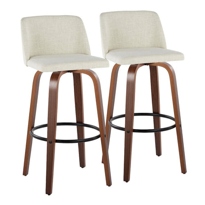 Toriano 30" Fixed-Height Barstool - Set of 2