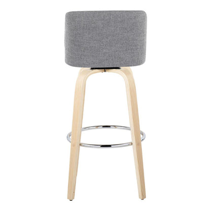 Brown Toriano 30" Fixed-Height Barstool - Set of 2