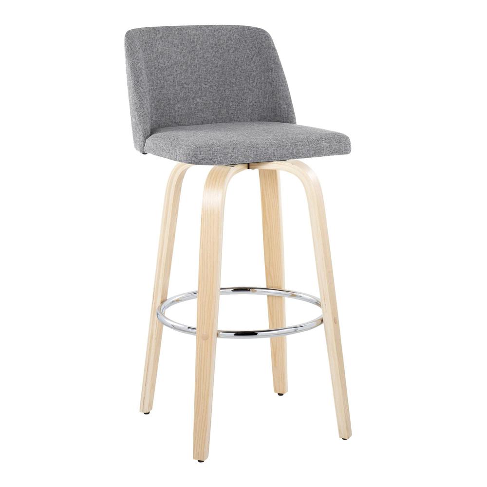 Brown Toriano 30" Fixed-Height Barstool - Set of 2