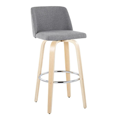 Brown Toriano 30" Fixed-Height Barstool - Set of 2