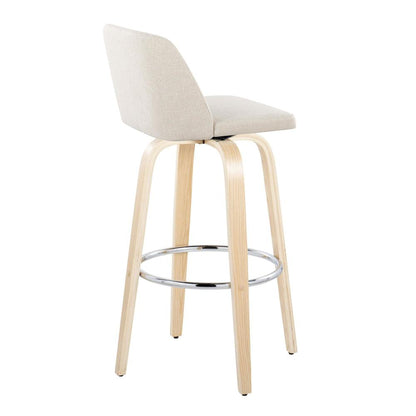 Brown Toriano 30" Fixed-Height Barstool - Set of 2