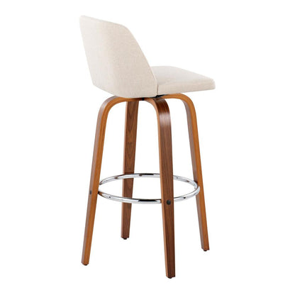 Brown Toriano 30" Fixed-Height Barstool - Set of 2