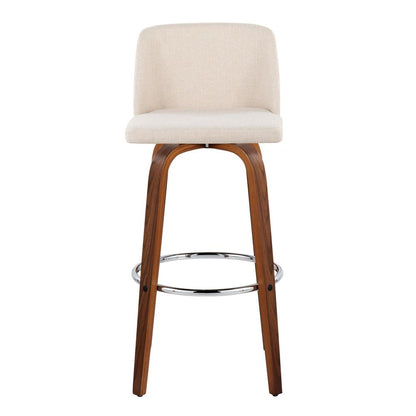 Brown Toriano 30" Fixed-Height Barstool - Set of 2