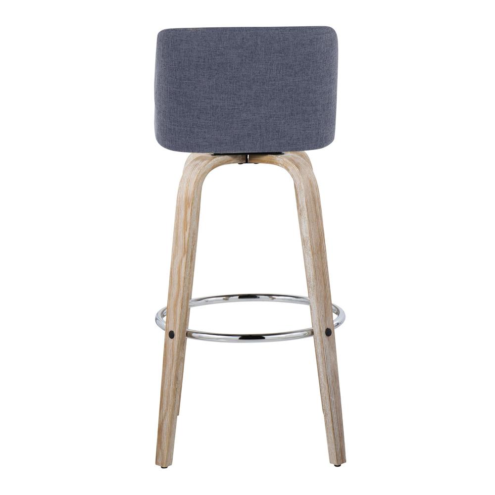 Silver Toriano 30" Fixed-Height Barstool - Set of 2