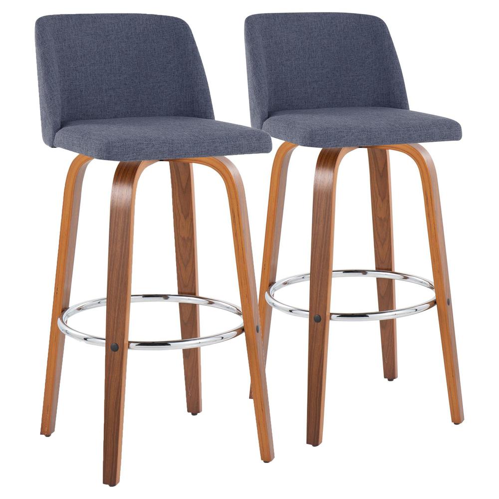 Multi Toriano 30" Fixed-Height Barstool - Set of 2