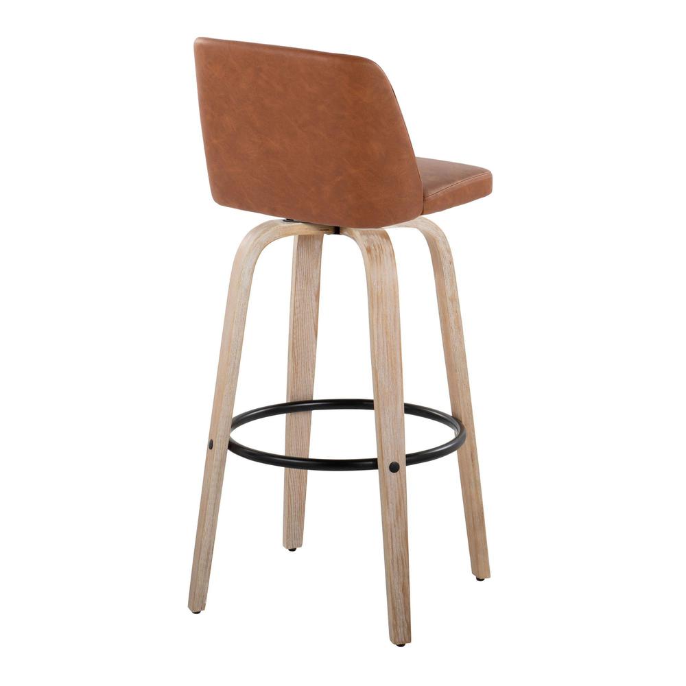 Beige Toriano 30" Fixed-Height Barstool - Set of 2