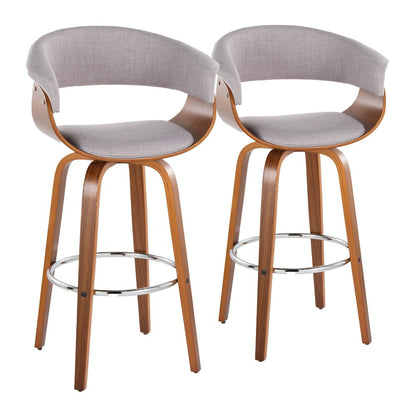 Vintage Mod 30" Fixed-Height Barstool - Set of 2