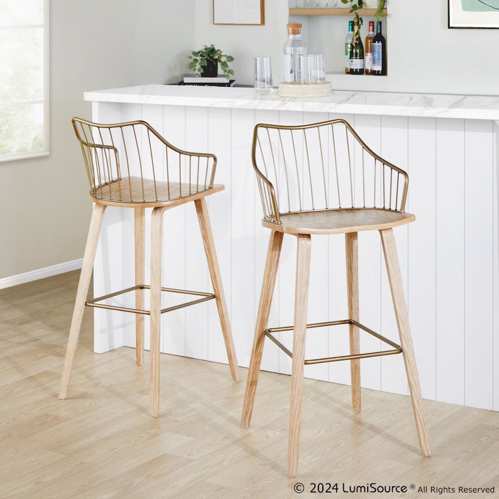 Winston 30" Fixed-Height Barstool