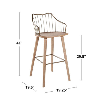 Winston 30" Fixed-Height Barstool