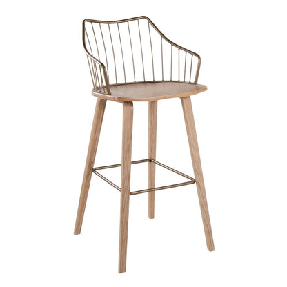 Winston 30" Fixed-Height Barstool