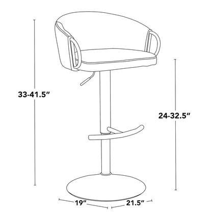 Claire Adjustable Barstool - Set of 2