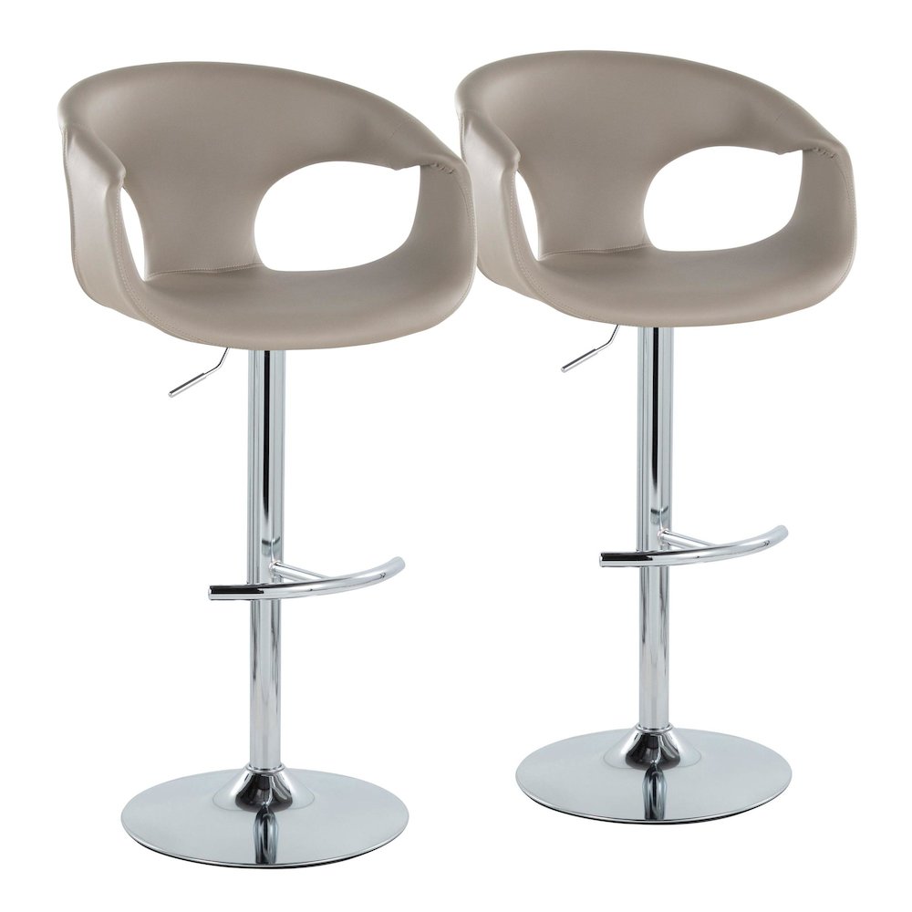 Curva Adjustable Barstool - Set of 2
