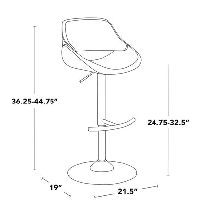 Fabrico Adjustable Barstool - Set of 2