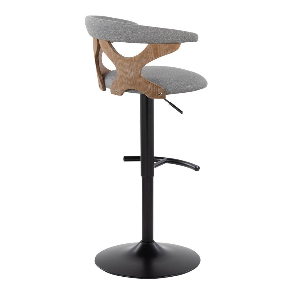 White Gardenia Adjustable Barstool - Set of 2