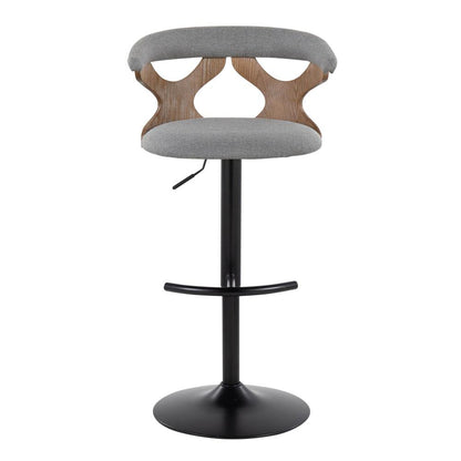 White Gardenia Adjustable Barstool - Set of 2