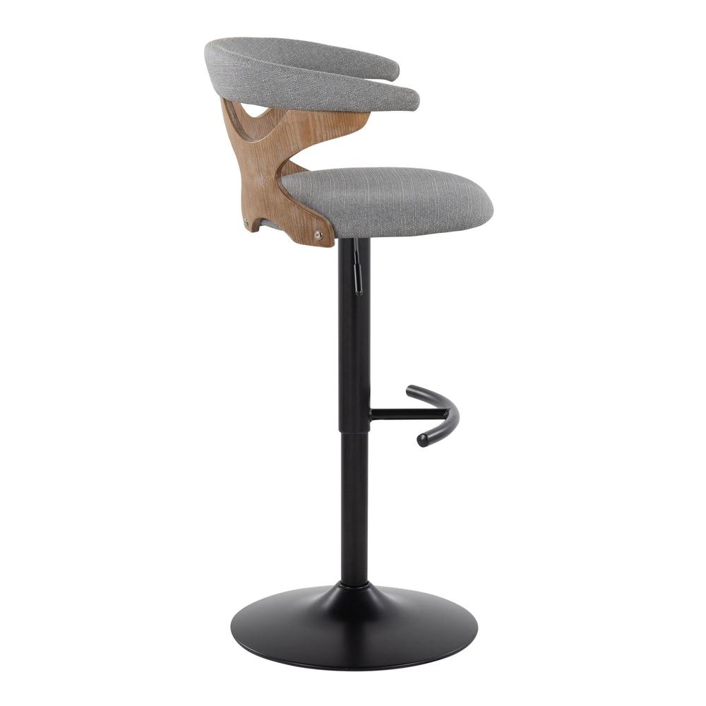 White Gardenia Adjustable Barstool - Set of 2