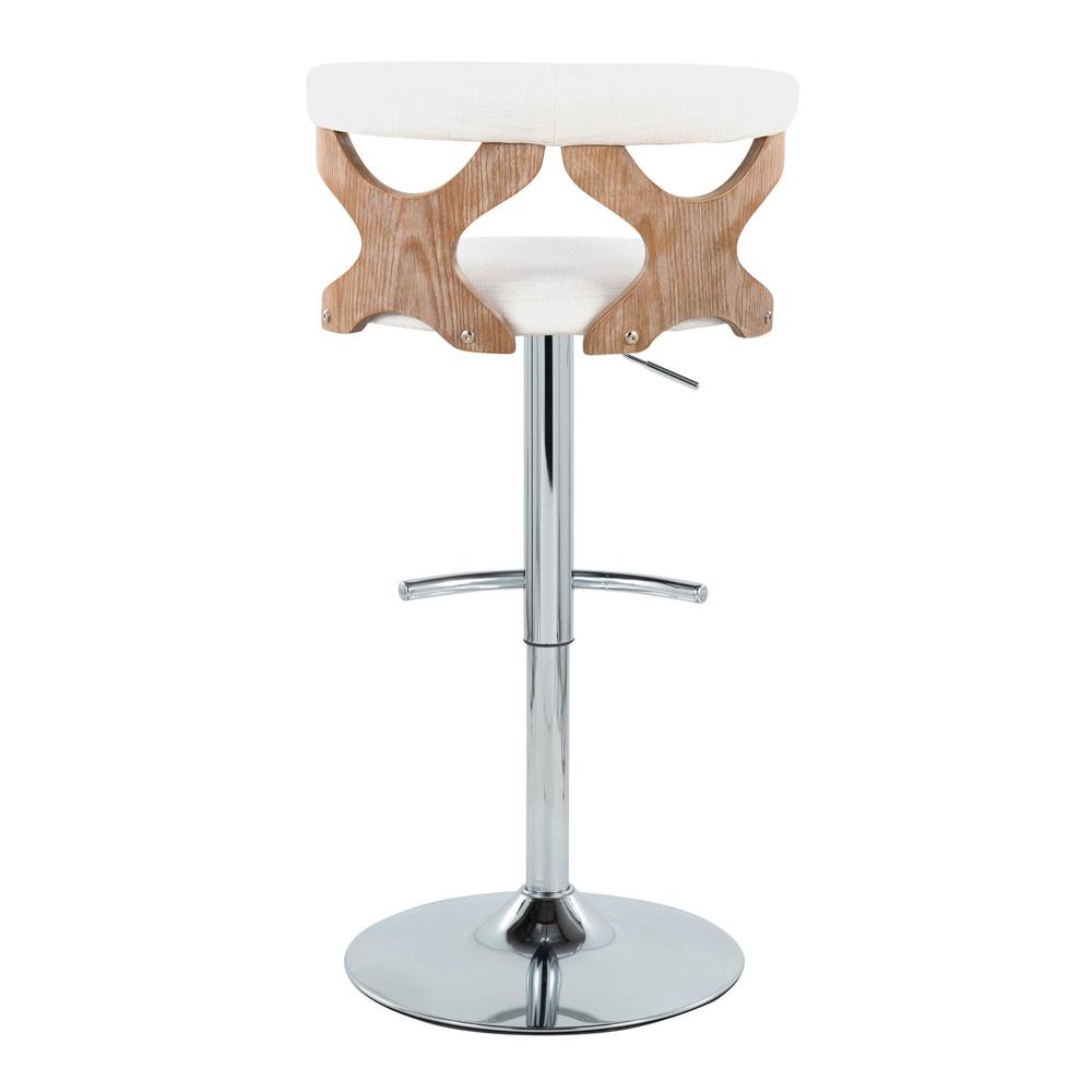 Silver Gardenia Adjustable Barstool - Set of 2
