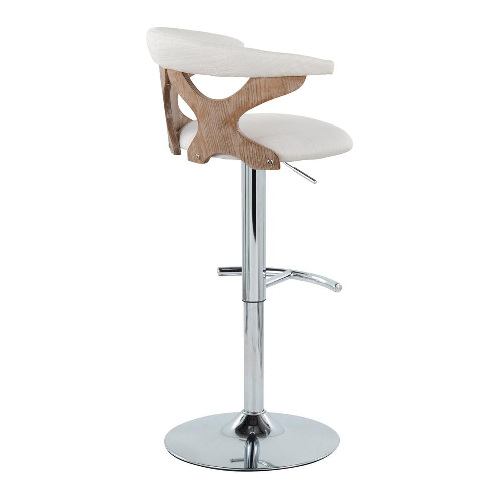 Silver Gardenia Adjustable Barstool - Set of 2