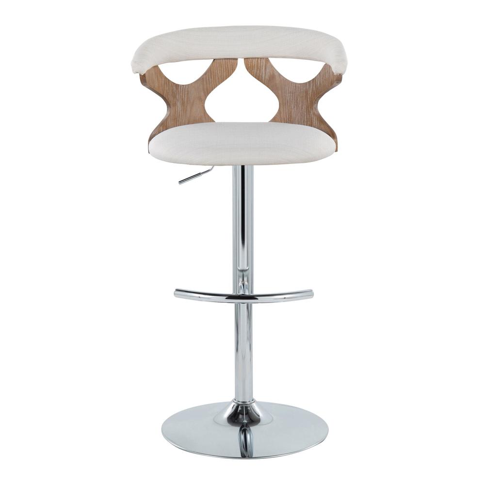Silver Gardenia Adjustable Barstool - Set of 2