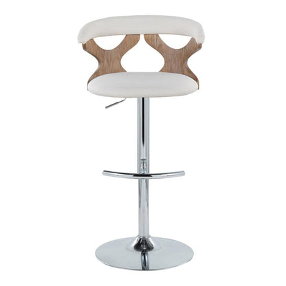 Silver Gardenia Adjustable Barstool - Set of 2