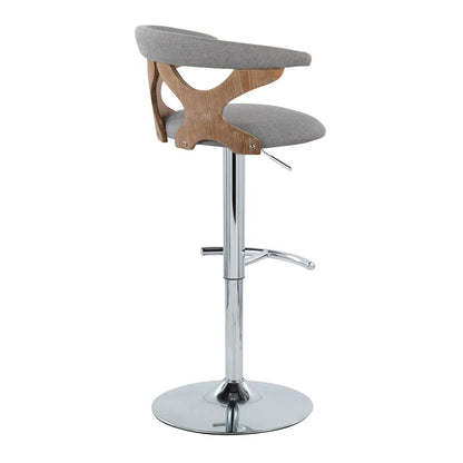 Silver Gardenia Adjustable Barstool - Set of 2