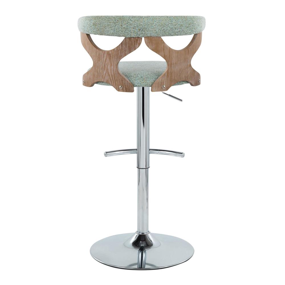 Silver Gardenia Adjustable Barstool - Set of 2