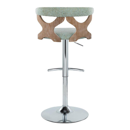 Silver Gardenia Adjustable Barstool - Set of 2
