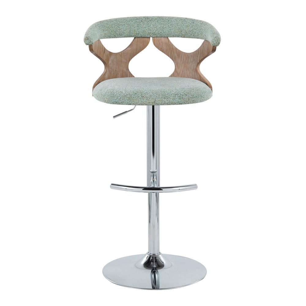 Silver Gardenia Adjustable Barstool - Set of 2