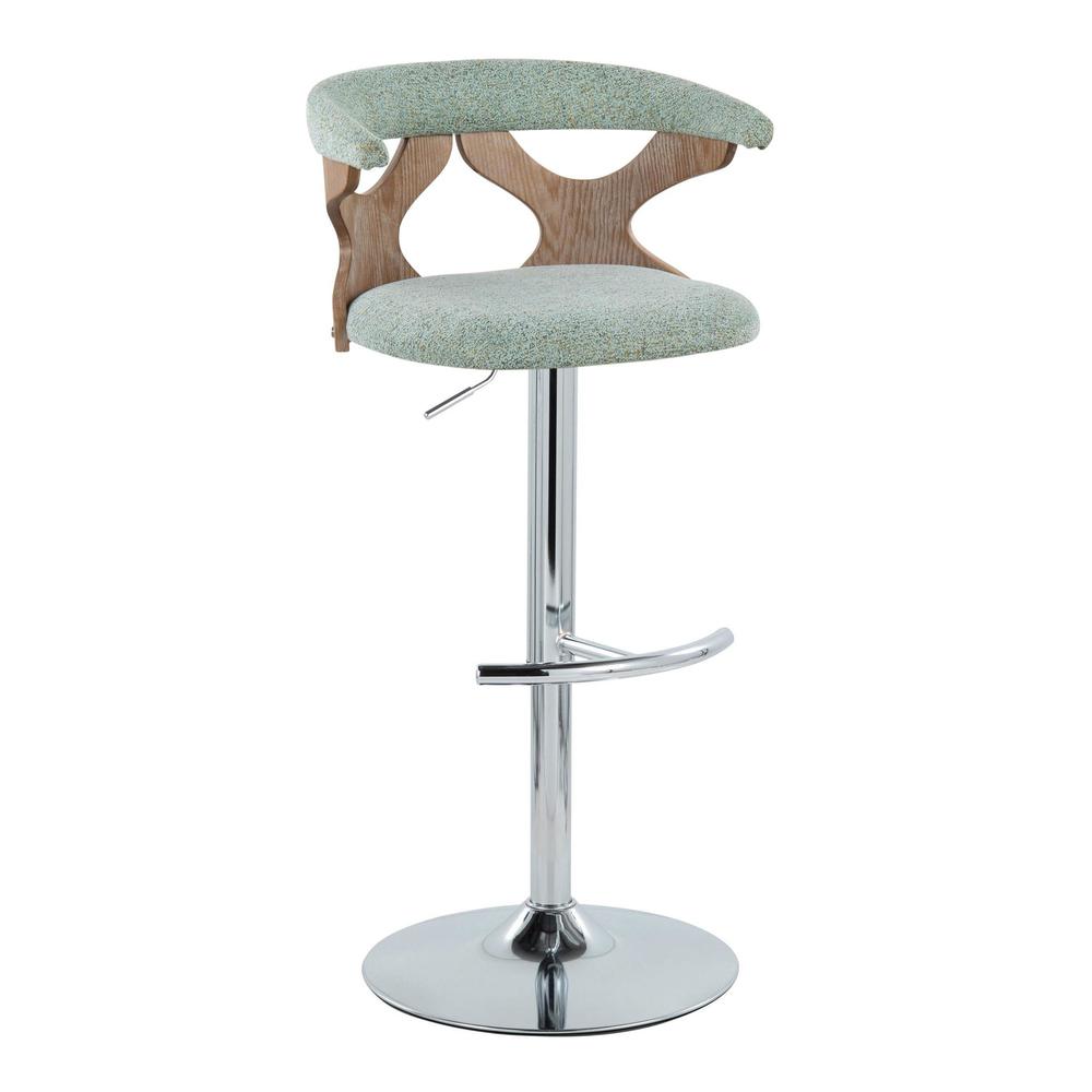 Silver Gardenia Adjustable Barstool - Set of 2