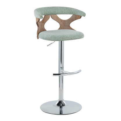 Silver Gardenia Adjustable Barstool - Set of 2