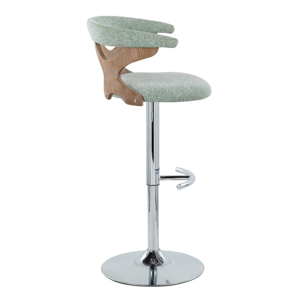 Silver Gardenia Adjustable Barstool - Set of 2