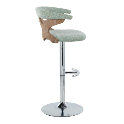 Silver Gardenia Adjustable Barstool - Set of 2
