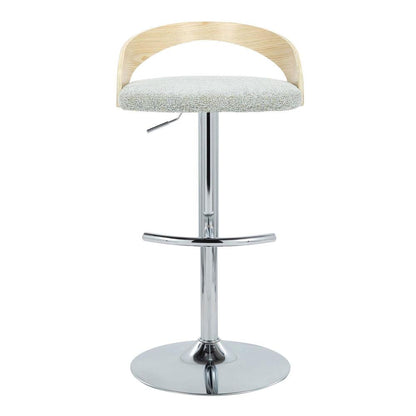 Silver Grotto Adjustable Barstool - Set of 2